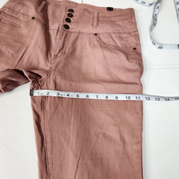 Silver Crush Womens Size 13/14 Pink Skinny Pants - Picture 8 of 9